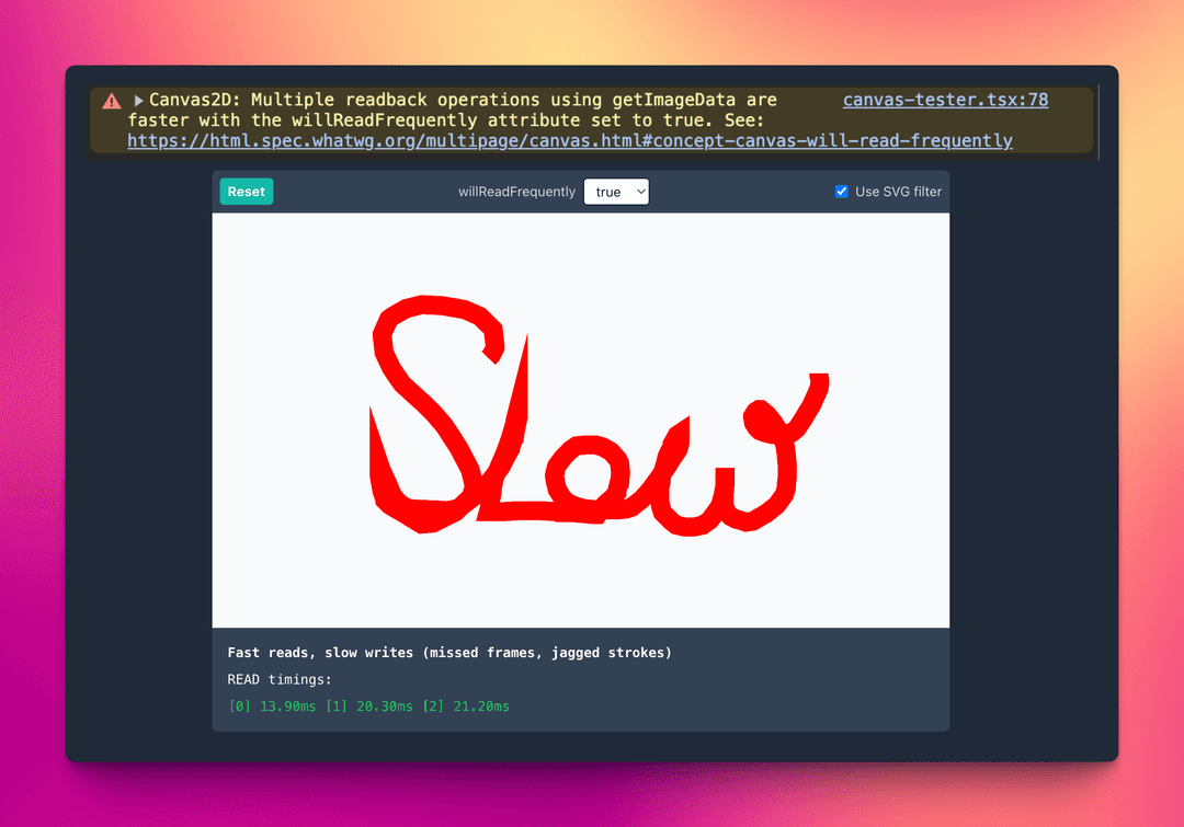 Slow HTML Canvas Performance? Understanding Chrome's `willReadFrequently` Attribute